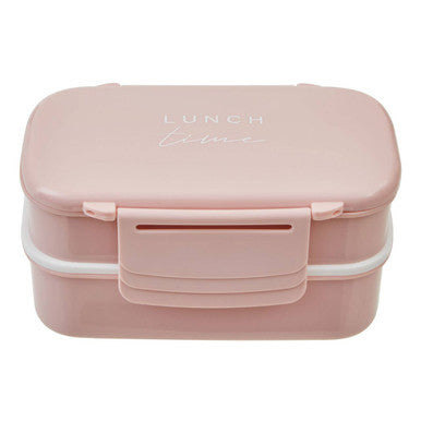 Orsina 5-Compartment Bento Lunch Box with Cutlery – Light Pink