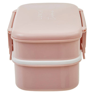 Orsina 5-Compartment Bento Lunch Box with Cutlery – Light Pink
