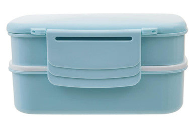 Orsina Light Blue Bento Lunch Box with 5 Compartments and Cutlery