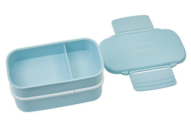 Orsina Light Blue Bento Lunch Box with 5 Compartments and Cutlery