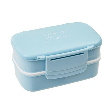 Orsina Light Blue Bento Lunch Box with 5 Compartments and Cutlery