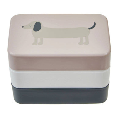 Orsina Grub Tub Dog Lunch Box – 3-Tier Stackable Bento with Cutlery