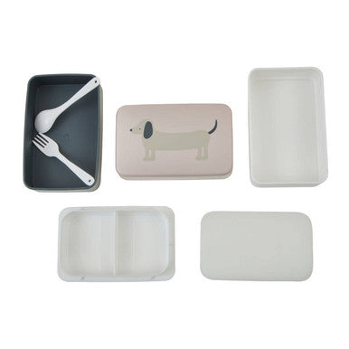 Orsina Grub Tub Dog Lunch Box – 3-Tier Stackable Bento with Cutlery