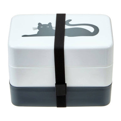 Orsina Cat Bento Lunch Box with Cutlery – 3-Tier Stackable Food Container