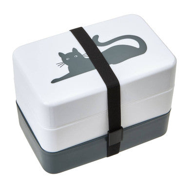 Orsina Cat Bento Lunch Box with Cutlery – 3-Tier Stackable Food Container