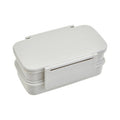Orsina Grey Lunch Box with Cutlery – 2-Compartment Leakproof Bento