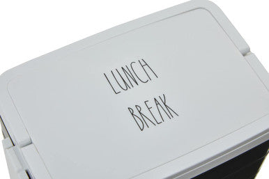 Orsina Grub Tub Bento Lunch Box with Cutlery – 3 Compartment Black