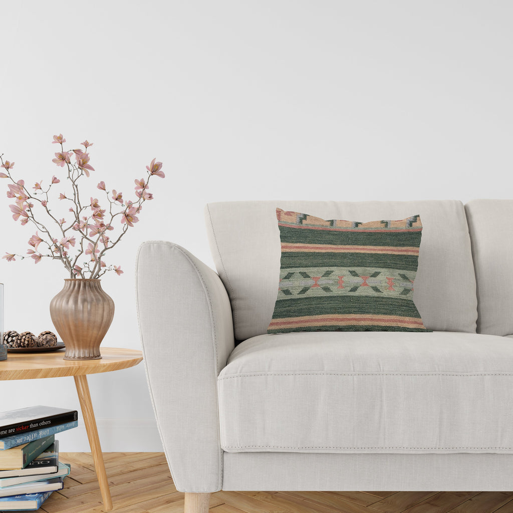 Turkish Kilim Vintage Cushion Cover - 59 x 40 cm