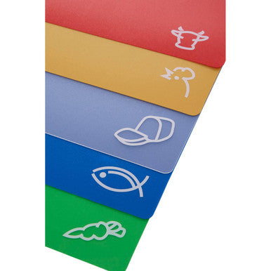 Orsina Flexible Chopping Boards – Set of 5 Colour-Coded Kitchen Mats