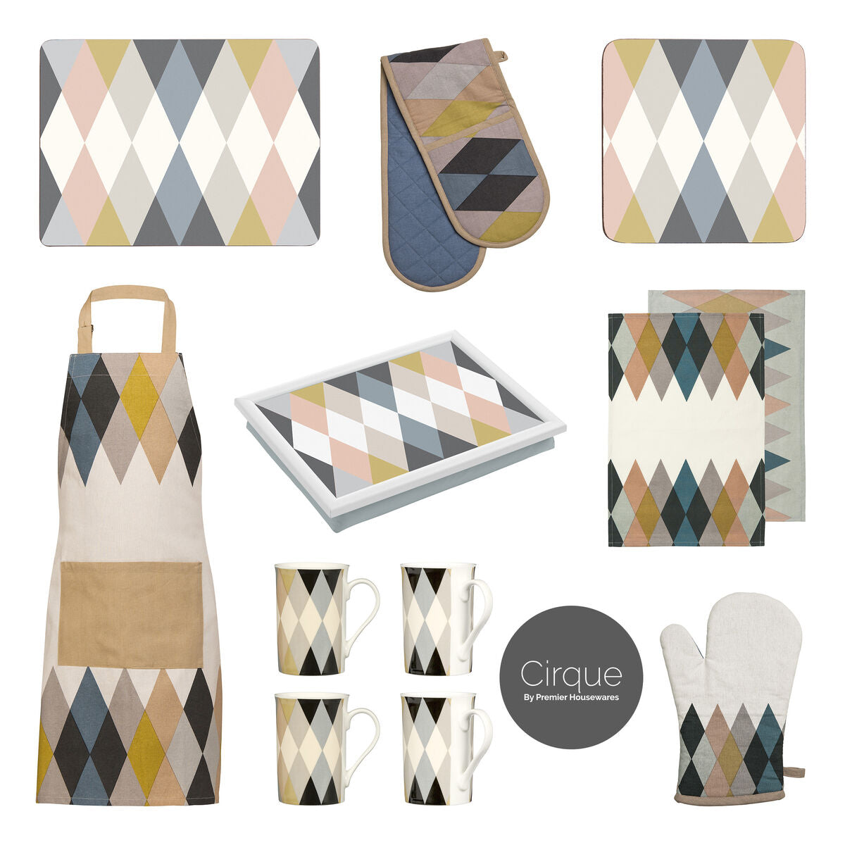 Orsina Cirque Harlequin Lap Tray – Cushioned Portable Laptop Desk