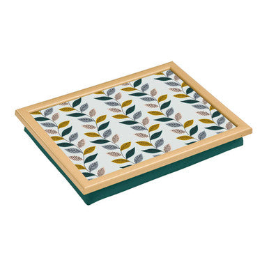 Orsina Fern Lap Tray – Cushioned Laptop Stand with Tropical Print