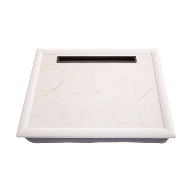 Orsina Ecru Marble Lap Tray with iPad Holder and Microbead Cushion