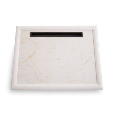 Orsina Ecru Marble Lap Tray with iPad Holder and Microbead Cushion