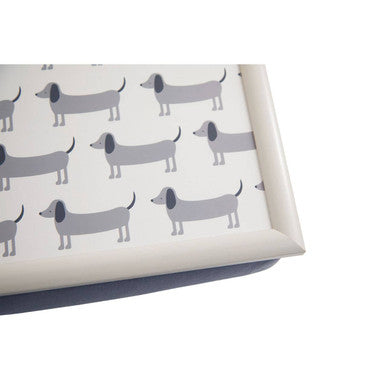 Orsina Dachshund Lap Tray with Tablet Holder | Cushioned Bed Desk