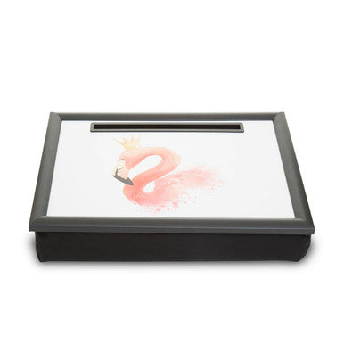 Orsina Queen Flamingo Lap Tray with iPad Holder and Microbead Cushion