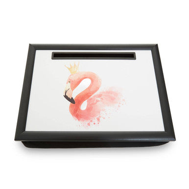 Orsina Queen Flamingo Lap Tray with iPad Holder and Microbead Cushion