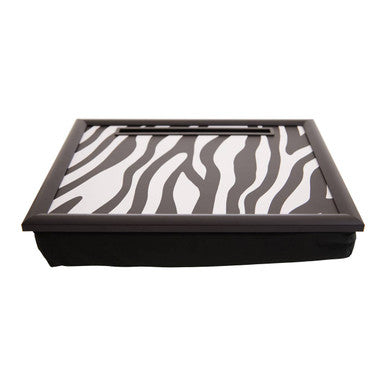 Orsina Mono Zebra Lap Tray with iPad Holder and Microbead Cushion