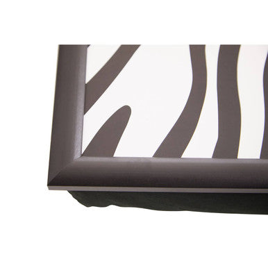 Orsina Mono Zebra Lap Tray with iPad Holder and Microbead Cushion