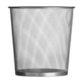Orsina Den Small Matt Silver Mesh Waste Paper Basket – Metal Bin