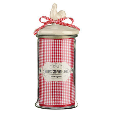 Orsina Abbie Glass Storage Jar – 1650ml Large Kitchen Canister