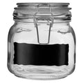 Orsina 900ml Glass Storage Jar | Airtight Clip Top with Chalkboard
