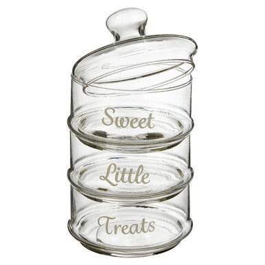 Orsina Olivia Stackable 3 Tier Glass Storage Jar | Pantry Organizer