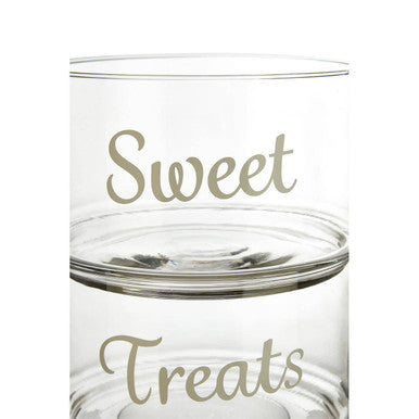 Orsina Olivia Stackable 2 Tier Glass Storage Jar for Kitchen & Candy
