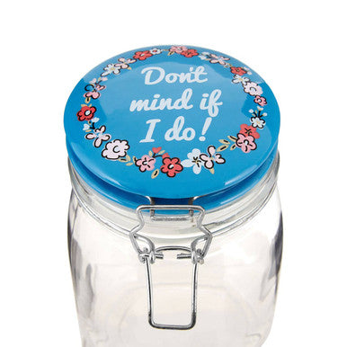 Orsina Pretty Things Glass Jar – 1000ml Airtight Food Storage Container