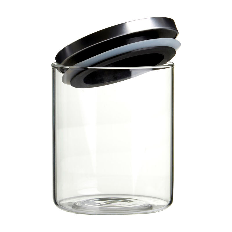 Orsina Freska Glass Storage Jar with Airtight Silver Lid – 700ml