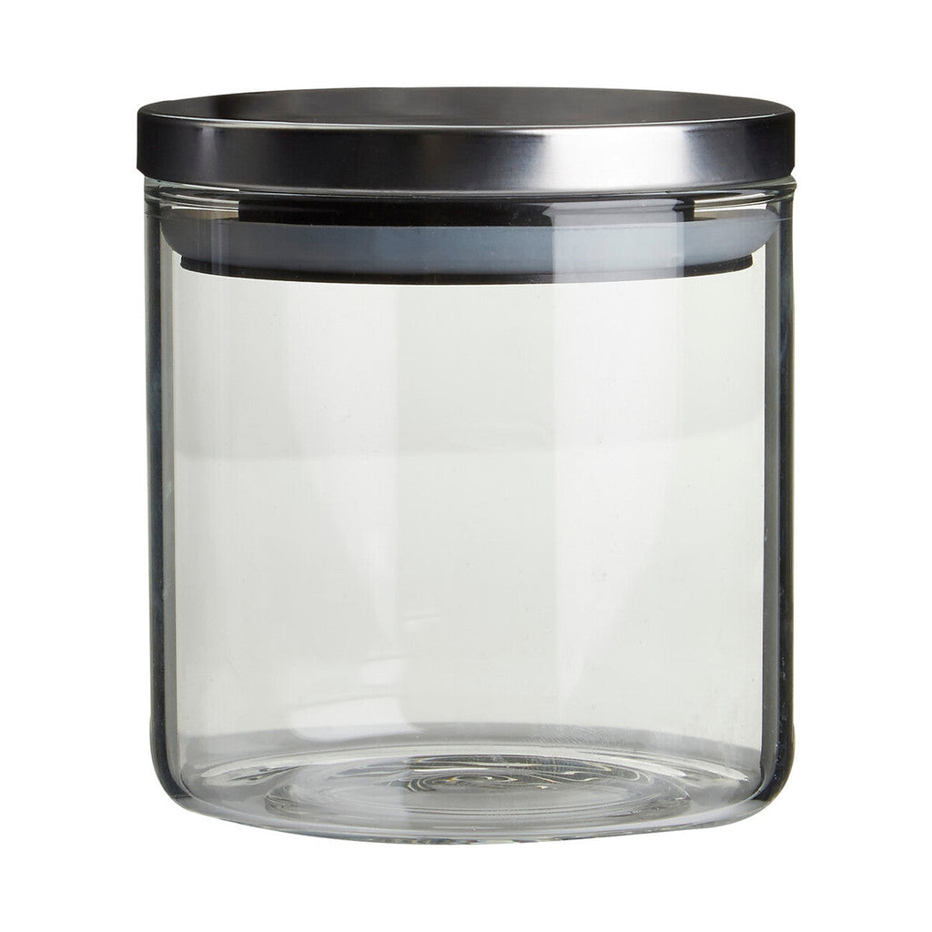 Orsina Freska Glass Storage Jar with Airtight Silver Lid – 550ml