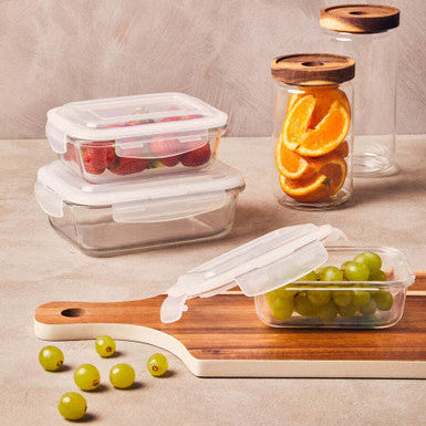 Orsina Freska 370ml Glass Food Container – Airtight Snack Storage