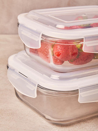 Orsina Freska Glass Food Storage Container - 640ml Airtight Meal Prep
