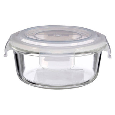 Orsina Freska Glass Food Storage Container | 620ml Round Meal Prep