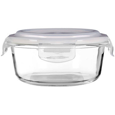 Orsina Freska Glass Food Storage Container | 620ml Round Meal Prep