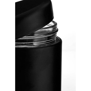 Orsina Luca Black Steel and Glass Food Storage Jar - 800ml Canister