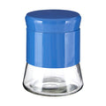 Orsina Luca Blue Steel Wrap Glass Storage Jar - 800ml Pantry Canister