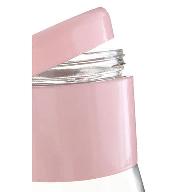 Orsina Luca Pink Steel and Glass Storage Jar - 800ml Kitchen Canister