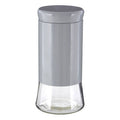 Orsina Luca Grey Steel and Glass Storage Jar - 1500ml Food Canister