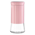 Orsina Luca Pink Steel and Glass Storage Jar | 1500ml Food Canister