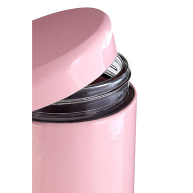 Orsina Luca Pink Steel and Glass Storage Jar | 1500ml Food Canister