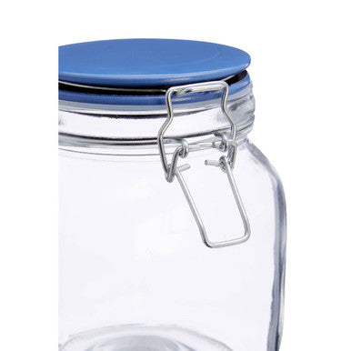 Orsina Luca Glass Storage Jar 1050ml | Clip-Top Food Canister