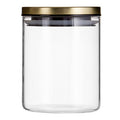 Orsina Freska Glass Storage Jar with Gold Lid - 700ml Food Canister