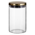 Orsina Freska Glass Storage Jar with Gold Lid – 950ml Kitchen Canister