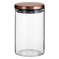 Orsina Freska Glass Storage Jar with Rose Gold Lid - 950ml Canister