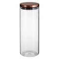 Orsina Freska Glass Storage Jar with Rose Gold Lid - 1600ml Pantry Canister