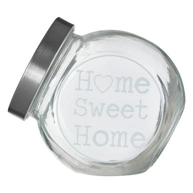 Orsina Olivia Glass Storage Jar with Metal Lid - 700ml Food Container