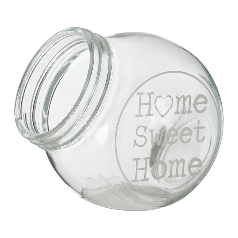 Orsina Olivia Glass Storage Jar with Metal Lid - 700ml Food Container