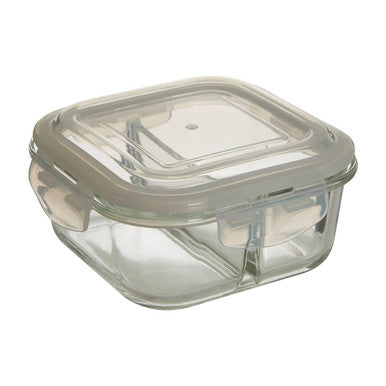 Orsina Freska 2-Section Square Glass Meal Prep Container - 800ml