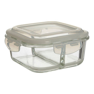 Orsina Freska 2-Section Square Glass Meal Prep Container - 800ml