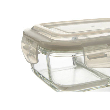 Orsina Freska 2-Section Square Glass Meal Prep Container - 800ml